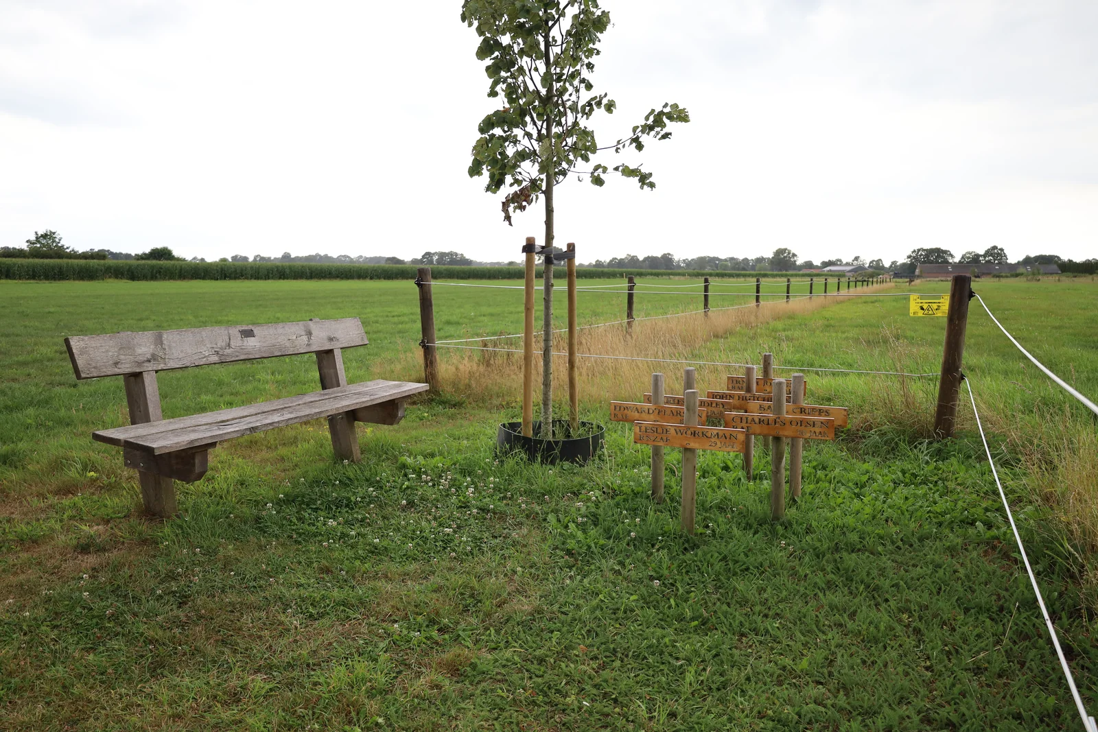 Een rustplek midden in het landschap